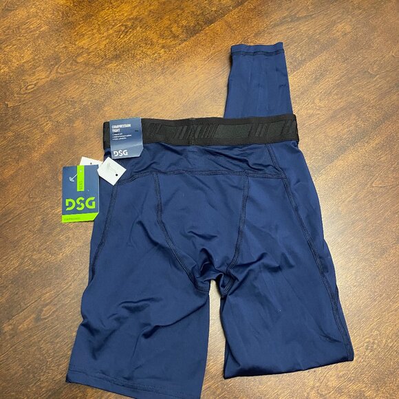 NWT Dick's Sporting Goods DSG Men's Compression Tight Single Leg Navy Blue Small - Picture 2 of 2